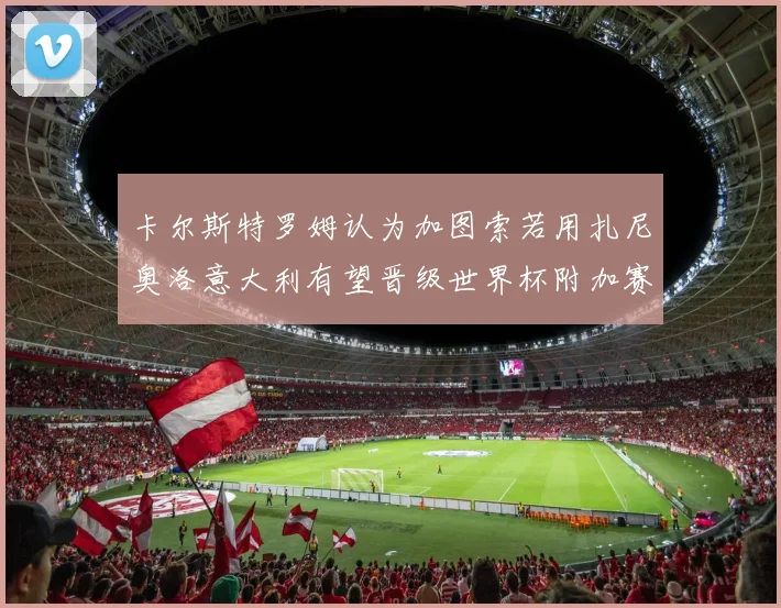 卡尔斯特罗姆认为加图索若用扎尼奥洛意大利有望晋级世界杯附加赛